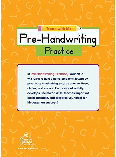 Carson Dellosa Trace With Me: Letter Tracing for Kids Ages 3-5, ABC Letter Tracing & Handwriting Practice Workbook for Kids PreK and Up, Trace Letters Alphabet Handwriting Practice for Preschool by Thinking Kids