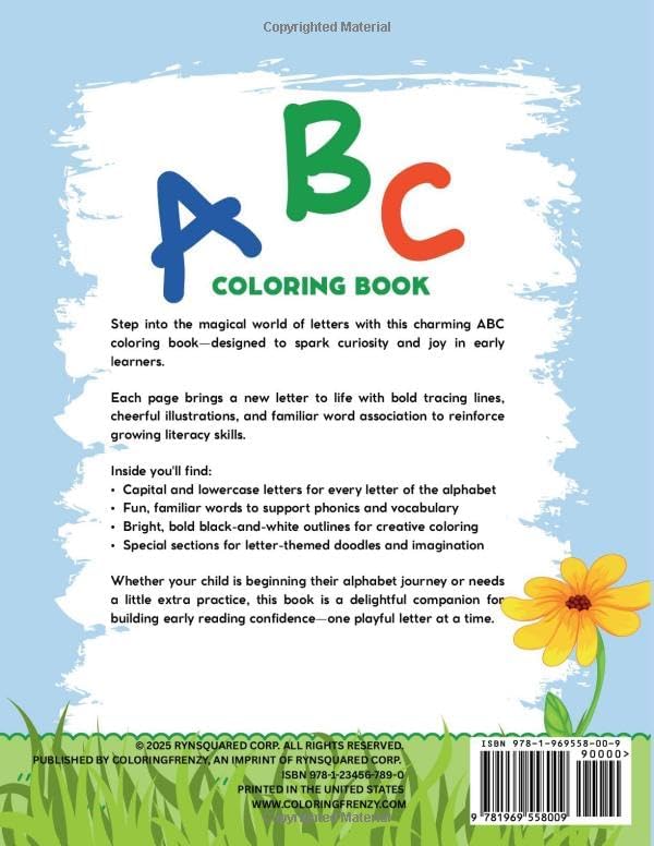 ABC Coloring Book: Let's Learn the Alphabet Together by Coloring Frenzy
