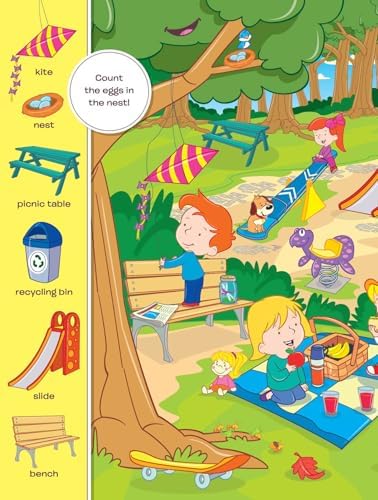 Search and Find Sticker Books for Kids Ages 3-5: Outdoor Play - Boost Learning with Hidden Pictures & 50+ Stickers! by PAPP