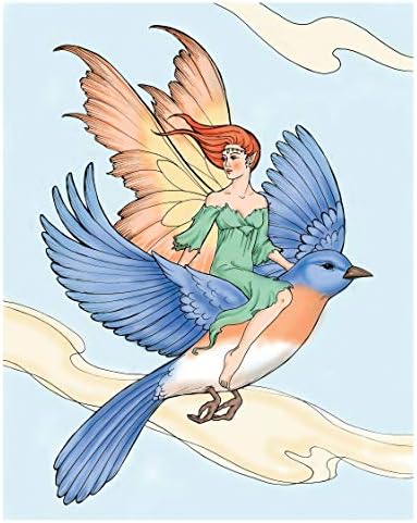 Adult Coloring Enchanted Fairies Coloring Book (Adult Coloring Books: Fantasy) by Barbara Lanza