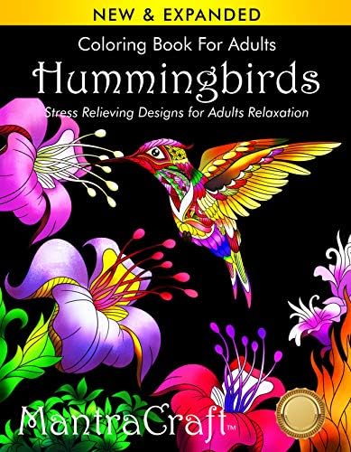 Coloring Book for Adults: Hummingbirds: Stress Relieving Designs for Adults Relaxation by MantraCraft