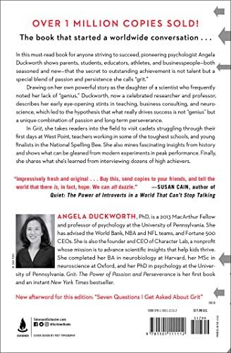 Grit: The Power of Passion and Perseverance by Angela Duckworth