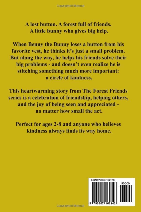 Benny the Bunny and the Lost Button: A Heartwarming Forest Animal Picture Book About Kindness, Friendship, and Helping Others – Perfect for Kids Ages 3-7 (The Forest Friends) by P.J. Willowby