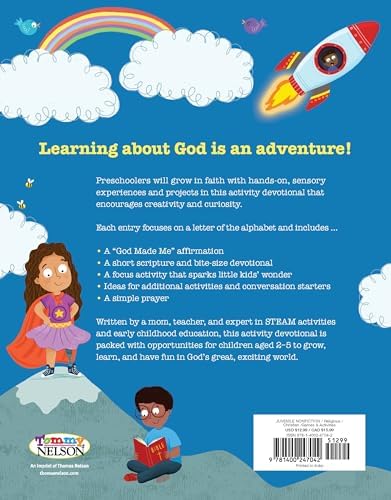 God Made Me from A to Z: 26 Activity Devotions for Curious Little Kids by Allison Key Bemiss