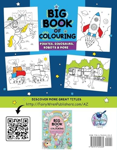 Big Book of Colouring for Boys: Children Ages 4+ (Big Books of Colouring (Ages 4+)) by FairyWren Publishing