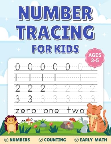 Number Tracing for Kids Ages 3-5: Help Your Child Trace Numbers 1–100 and Build Early Skills in Counting, Matching, and Simple Math by Grace Ruell