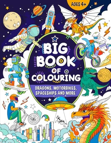 Big Book of Colouring for Boys: For Children Ages 4+ (Big Books of Colouring (Ages 4+)) by FairyWren Publishing