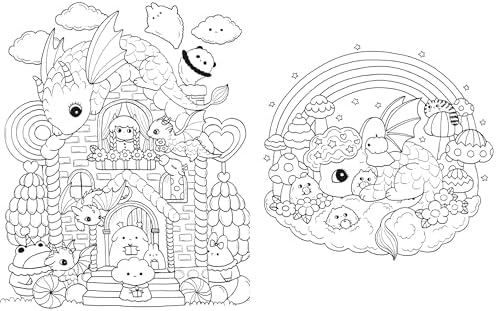 A Million Dragons (A Million Creatures to Color) by Lulu Mayo