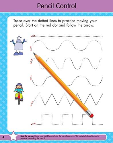 Writing Workbook for Ages 4-7 with 75+ Handwriting Activities, Pencil Control, Lowercase Letters, Numbers, Capital Letters, Words and Sentences, Conforms to Common Core Standards (Gold Stars Series) by Gold Stars