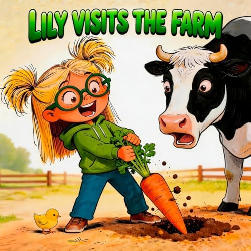 Lily Visits the Farm: A Children's Farm Animal Picture Book and Short Story for Preschool Kids Ages 3-5 About Friendly Farm Animals, Gardening, and Lily's First Farm Visit (The Garden Days with Lily) by Nora Wildwood