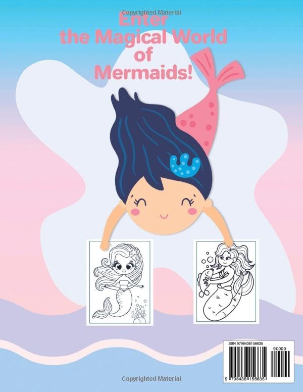 Mermaid Coloring Book for Toddlers: A Simple Coloring Book for Kids Ages 2-4 by Ray Jan and Me Press