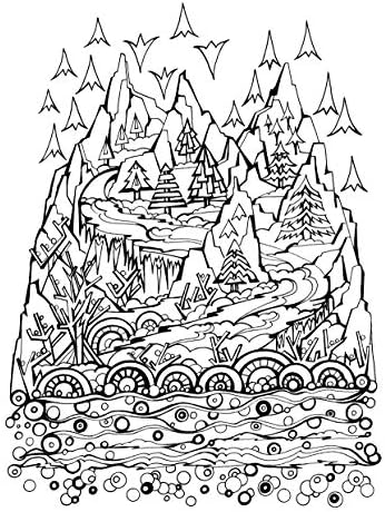 Creative Haven Deluxe Edition Four Seasons Coloring Book (Adult Coloring Books: Seasons) by Miryam Adatto