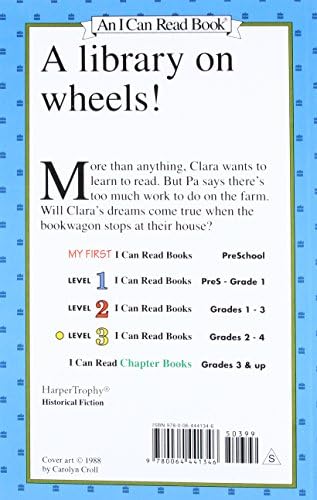 Clara and the Bookwagon: A Level 3 Story About Reading and American History for Kids (Ages 4-8) by Nancy Smiler Levinson