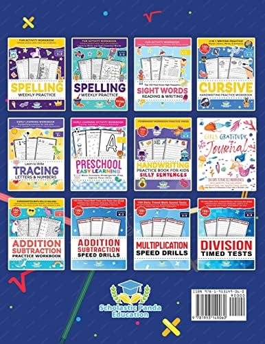 Multiplication and Division Math Workbook for 3rd 4th 5th Grades: Basic Concepts, Word Problems, Skill-Building Practice, Everyday Practice Exercises and Timed Tests (Math Facts Learning Resources) by Scholastic Panda Education