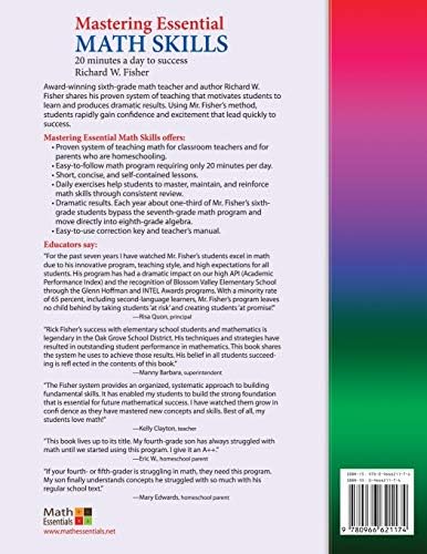 Mastering Essential Math Skills GEOMETRY Grades 4-6 by Richard W. Fisher