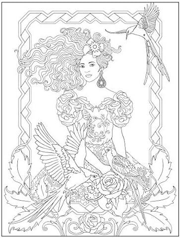 Creative Haven Wondrous Women Coloring Book (Adult Coloring Books: Fantasy) by Marty Noble