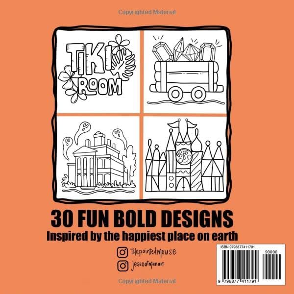 Magical Park Coloring Book: Simple And Bold Designs For Children and Adults by Jessica Oatman