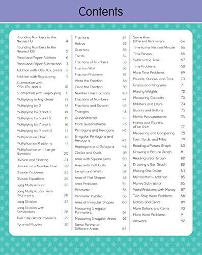 Third Grade Math Workbook Ages 8 to 9: 75+ Activities Multiplication & Division, Fractions, Area & Perimeter, Data, Math Facts, Word Problems, ... (Common Core) (English and Korean Edition) by Gold Stars
