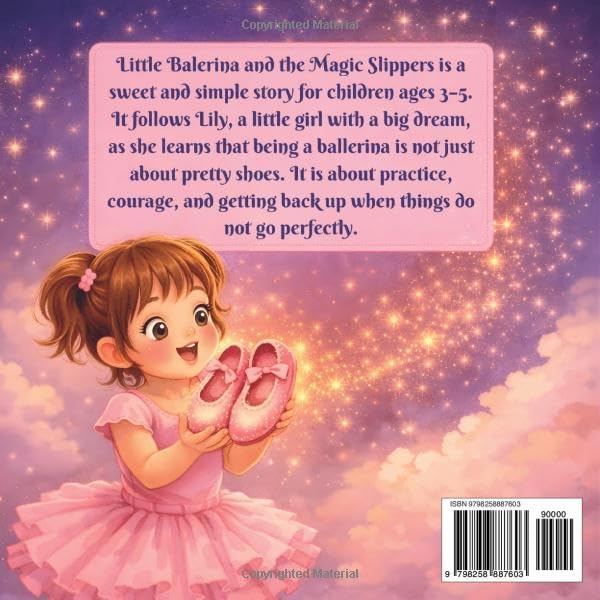 Inspirng Ballet Story - Little Balerina and the Magic Slippers: An Interactive Dance Story for Girls Ages 3–5 About Courage, Practice, and Believing in Yourself by Missy Blossom