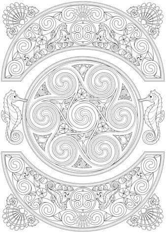 Creative Haven Celtic Nature Designs Coloring Book (Adult Coloring Books: World & Travel) by Cari Buziak