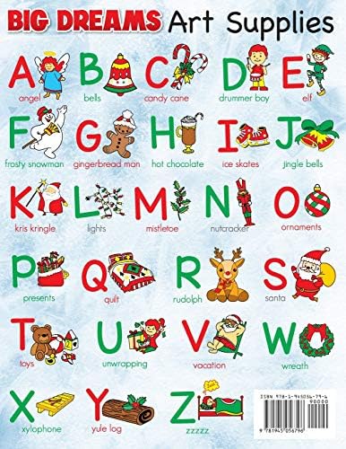 Christmas Letter Tracing Preschool Workbook for Kids Ages 3-5: Alphabet Trace the Letters, Handwriting, & Sight Words Practice Book - The Best ... Gifts for Toddlers, Pre K to Kindergarten by Big Dreams Art Supplies