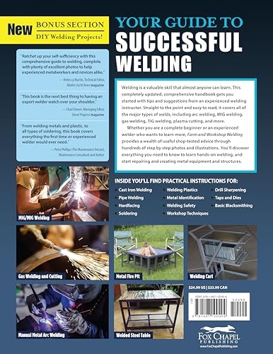 Farm and Workshop Welding, Third Revised Edition: Everything You Need to Know to Weld, Cut, and Shape Metal (Fox Chapel Publishing) Learn and Avoid Common Mistakes with Over 400 Step-by-Step Photos by Andrew Pearce
