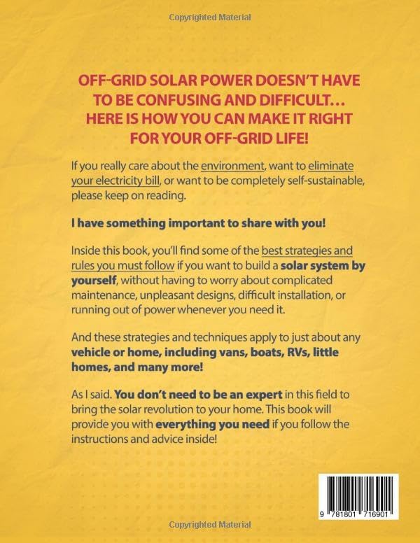 The DIY Off Grid Solar Power Bible: [10 in 1] The Most Complete and Updated Guide to Design, Install, and Maintain Solar Energy Systems for Tiny Homes, Cabins, Rvs, and Boats by Jackson Mitchell