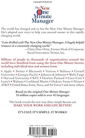 The New One Minute Manager: A Timeless Guide to Effective Leadership, Stress Reduction, and Success in a Rapidly Changing Workplace by Ken Blanchard