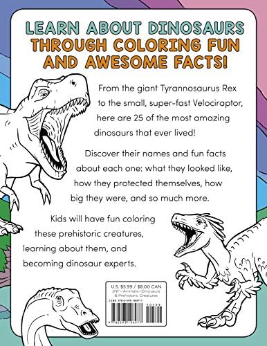 Dinosaur Book for Kids: Coloring Fun and Awesome Facts (A Did You Know? Coloring Book) by Katie Henries-Meisner