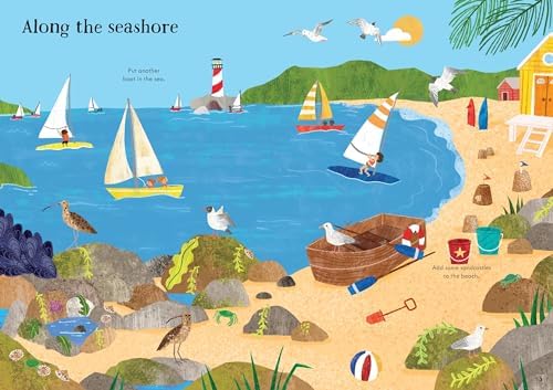 Little First Stickers Seashore: A Fun Beach Activity Book About Sea Creatures and Sandy Scenes for Children (Ages 3-5) by Jessica Greenwell