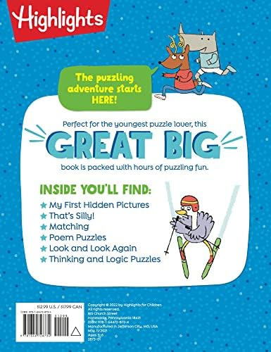 The Great Big Book of My First Puzzles (Great Big Puzzle Books) by Highlights