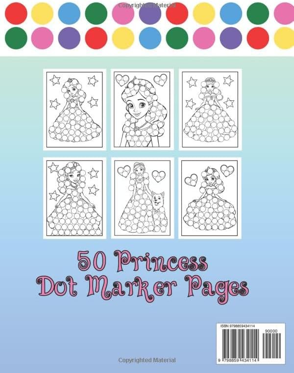 Dot Markers Activity Book • Princess Coloring for Toddlers and Preschool Kids: 50 Dot Marker Pages by CSW Publishing