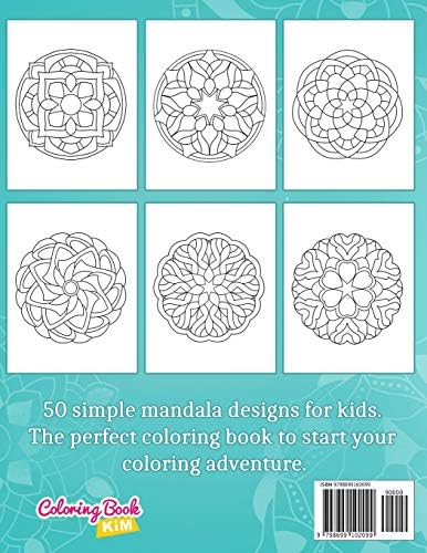 Mandalas for Kids: Coloring Book With Simple Mandala Patterns. by Coloring Book Kim