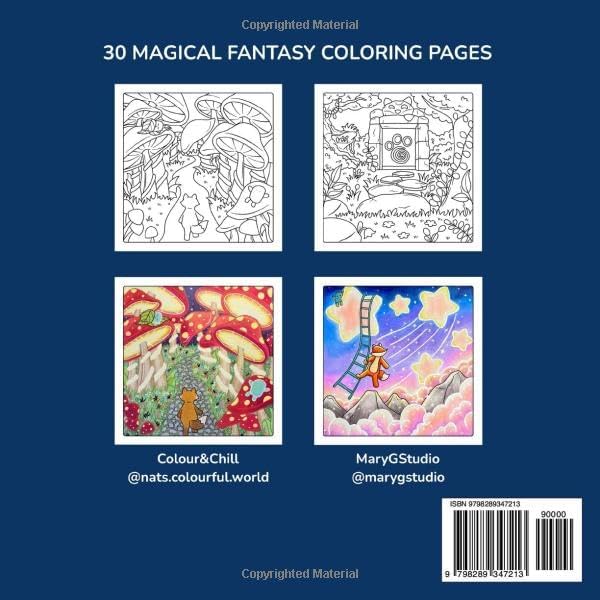 Fox Fantasy: Hand-Drawn Coloring Book with Forest and Fantasy Scenes for Dreamers and Colorists of All Ages by Aurora Lilla