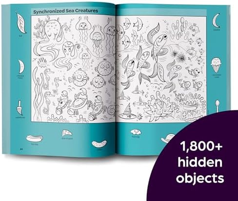 Ocean Puzzles: Over 100 Ocean-Themed Search and Find Puzzles for Kids 6 and Over, Featuring Sea Creatures, Marine Animals, Underwater Scenes and Over 1,900 Hidden Objects (Highlights Hidden Pictures) by Highlights