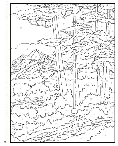 Bob Ross Color-by-Number by Editors of Thunder Bay Press