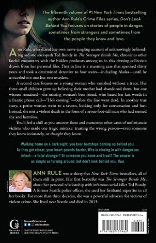 Don't Look Behind You: Ann Rule's Crime Files #15 by Ann Rule