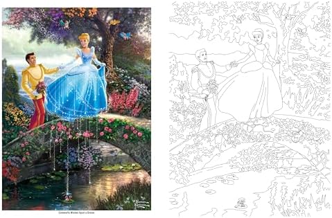 Disney Dreams Collection Thomas Kinkade Studios Coloring Book by Thomas Kinkade