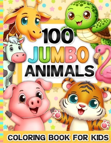 Animals Coloring Book for Kids: For Girls and Boys Ages 4-8 and Toddlers 1-3, 2-4 by BJB Publishing