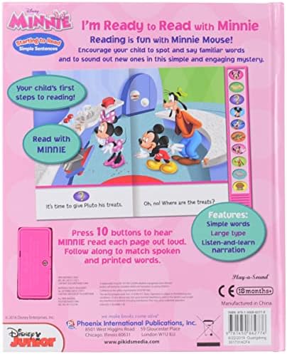 Disney Minnie Mouse - I'm Ready to Read with Minnie Sound Book - PI Kids by Editors of Phoenix International Publications
