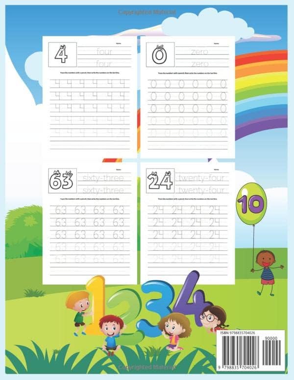 Tracing Numbers 1 to 100 for Kids Ages 3-5 by BasicStart Publishing