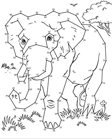 Wild Animals Dot-to-Dot Fun!: Count from 1 to 101 (Dover Kids Activity Books: Animals) by Arkady Roytman