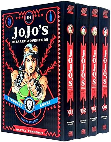 JoJo's Bizarre Adventure Part 2: Battle Tendency Volume 1-4 Books Collection Set by Hirohiko Araki