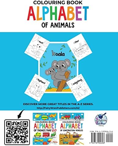Animal Colouring Book for Children: Alphabet of Animals: Age 2-5 (Alphabet - Colour and Learn (Ages 2-5)) by FairyWren Publishing