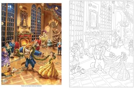 Disney Dreams Collection Thomas Kinkade Studios Celebrations Coloring Book by Thomas Kinkade Studios