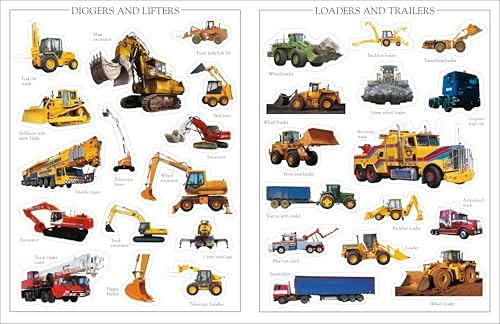 Ultimate Sticker Book: Diggers and Dumpers: More Than 60 Reusable Full-Color Stickers by DK