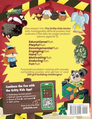 The Hardest Logic Workbook for Gritty Kids: Spatial Reasoning, Math Puzzles, Word Games, Logic Problems, Focus Activities, Two-Player Games. (Develop ... & STEM Skills in Kids Ages 10, 11, 12.) by Dan Allbaugh