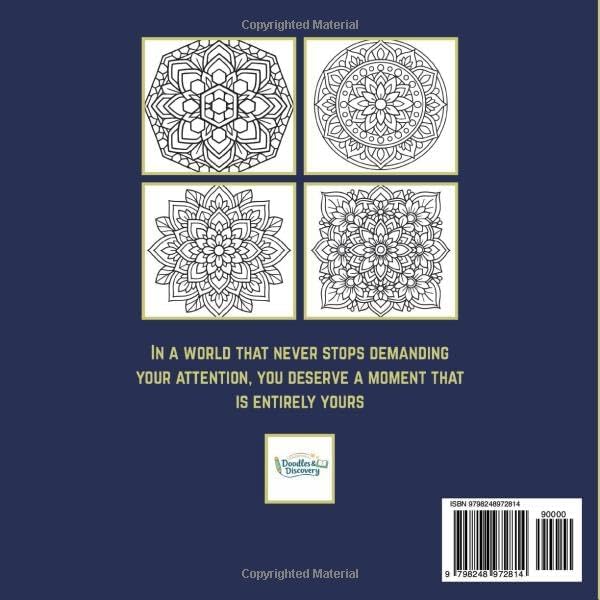 Elegant Mandala Coloring: Your secret weapon to regain focus against mental fatigue by Doodles & Discovery