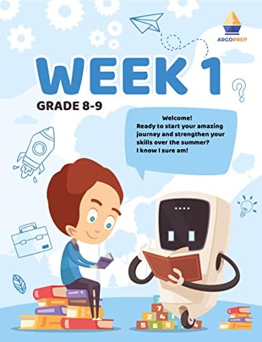 Kids Summer Academy by ArgoPrep - Grades 8-9: 8 Weeks of Math, Reading, Science, Writing, Logic, Fitness and Yoga | Online Access Included | Prevent Summer Learning Loss by ArgoPrep