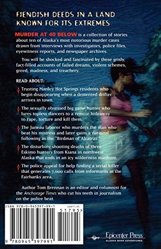 Murder at 40 Below: True Crime Stories from Alaska by Tom Brennan